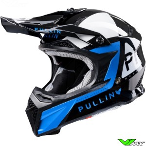 Pull In Race Master Motocross Helmet - Blue / Black