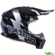 Pull In Race Motocross Helmet - Black / Grey