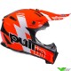 Pull In Race Motocross Helmet - Neon Red