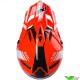 Pull In Race Motocross Helmet - Neon Red