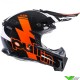 Pull In Race Motocross Helmet - Black / Orange