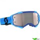 Scott Fury Motocross Goggle - Blue / Silver Chrome Lens