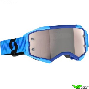 Scott Fury Crossbril - Blauw / Zilver Chrome Lens