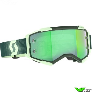 Scott Fury Motocross Goggle - Mint / Green Chrome Lens