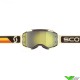 Scott Fury Motocross Goggle - Brown / Beige / Yello Chrome Lens