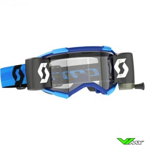 Scott Fury WFS Motocross Goggles with Roll-off - Blue