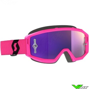 Scott Primal Motocross Goggle - Pink / Purple Chrome Lens