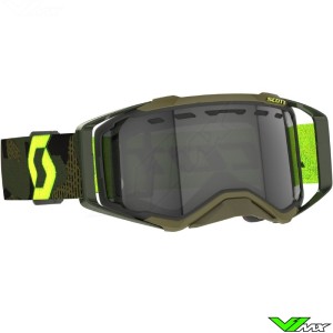 Scott Prospect Enduro Goggles - Kaki Green / Fluo Yellow / Light sensitive Lens