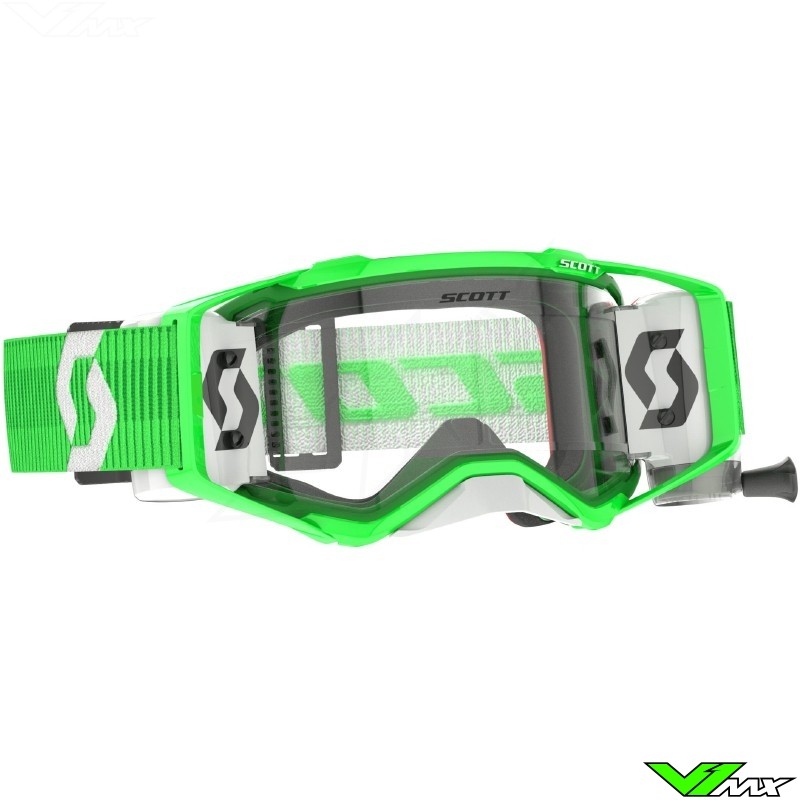 Scott Prospect WFS Motocross Goggles with Roll-off - Green