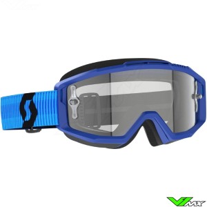 Scott Split OTG Motocross Goggle - Blue / Clear Lens