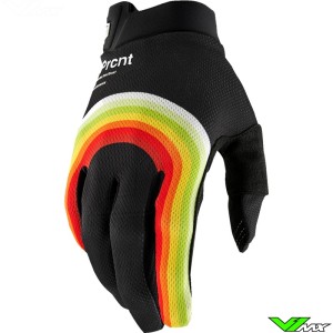 Motocross Gloves 100% iTrack Rewind 2024 - Black