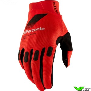 Motocross Gloves 100% Ridefit 2024 - Red