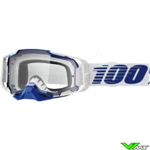 Motocross Goggle 100% Armega Blue - Clear Lens