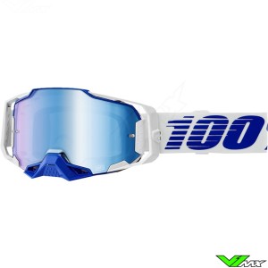 Motocross Goggle 100% Armega Blue - Blue Mirror Lens