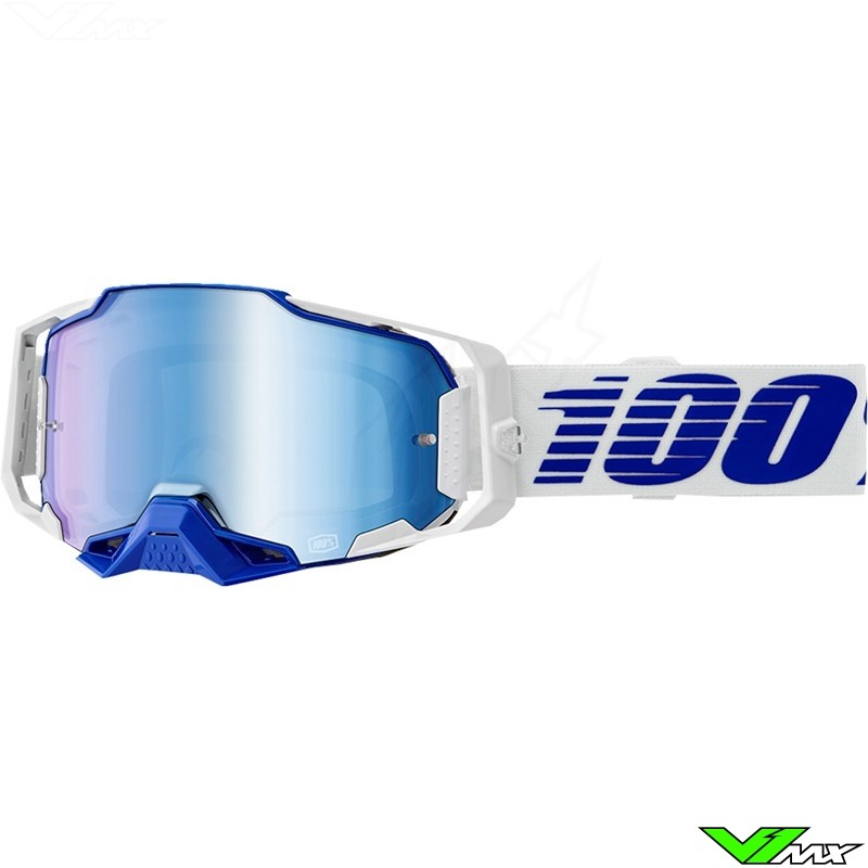 Motocross Goggle 100% Armega Blue - Blue Mirror Lens