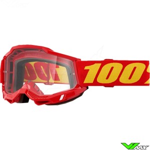 Crossbril 100% Accuri 2 Rood - Heldere lens