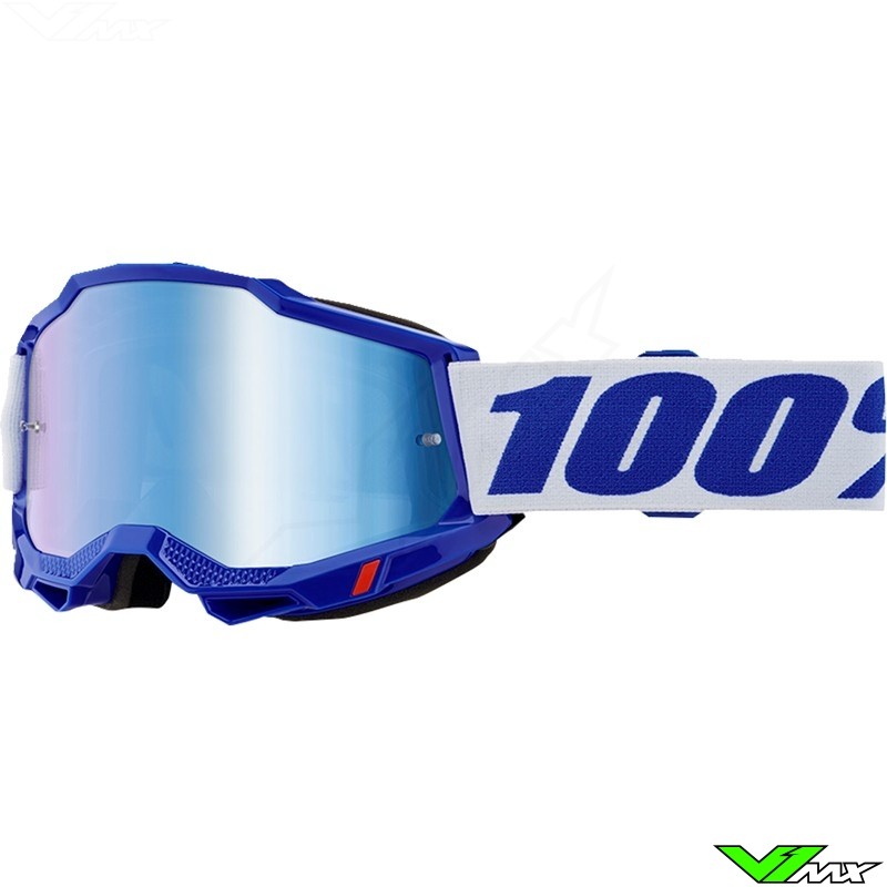 Motocross Goggle 100% Accuri 2 Blue - Blue Mirror Lens