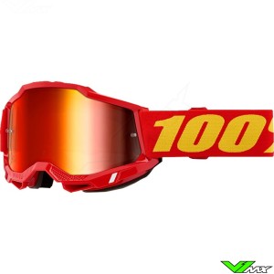 Motocross Goggle 100% Accuri 2 Red - Red Mirror Lens