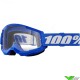 Motocross Goggle 100% Strata 2 Blue - Clear Lens
