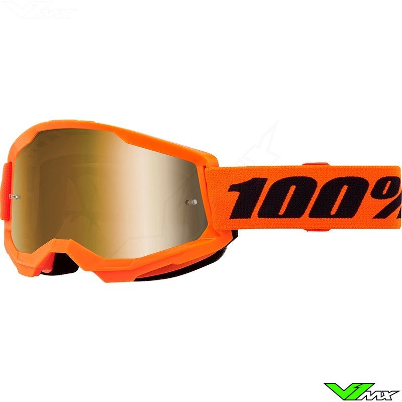 Crossbril 100% Strata 2 Oranje - Goude spiegellens
