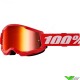 Motocross Goggle 100% Strata 2 Red - Red Mirror Lens