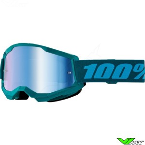 Motocross Goggle 100% Strata 2 Stone - Blue Mirror Lens