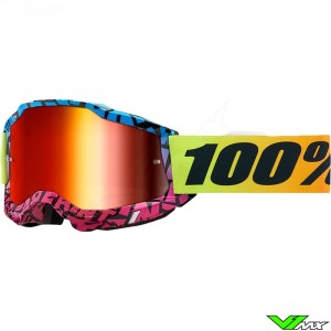 Motocross Goggle 100% Accuri 2 OTG KB43 - Red Mirror Lens
