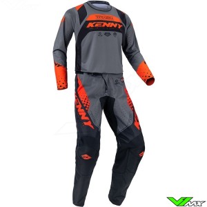 Kenny Track Focus 2023 Motocross Gear Combo - Orange / Black