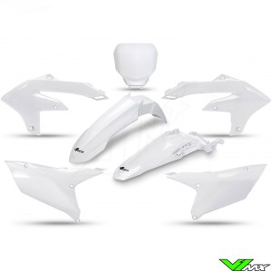 UFO Plastic Kit White - Yamaha YZF250 YZF450