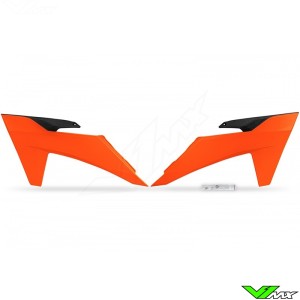 UFO Radiator Shrouds Neon Orange - KTM