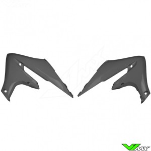 UFO Radiator Shrouds Grey - Yamaha WR250F WR450F YZF250 YZF450