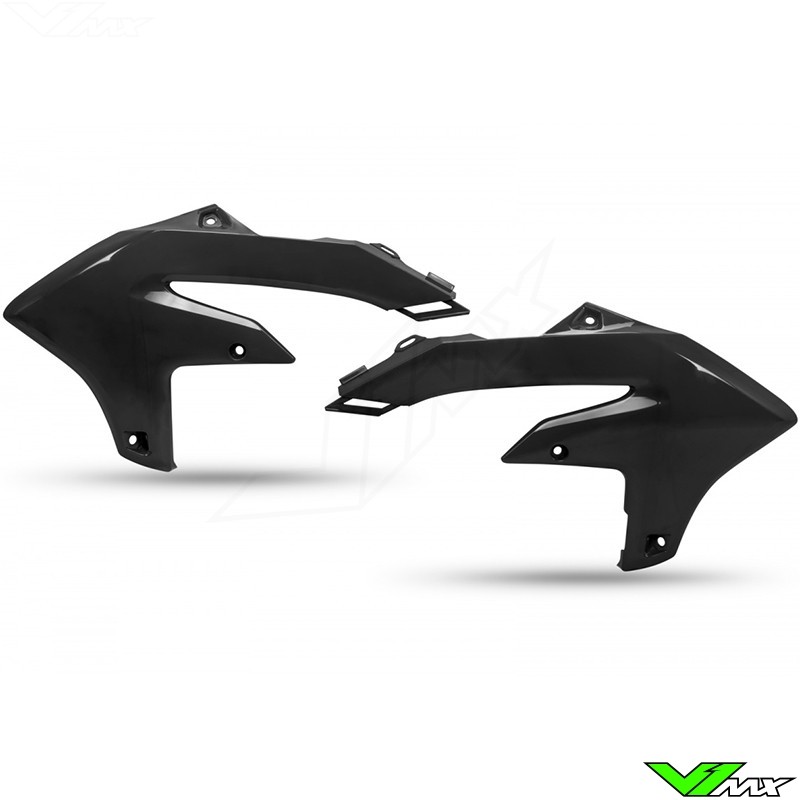 UFO Radiator Shrouds Black - Yamaha YZF250 YZF450