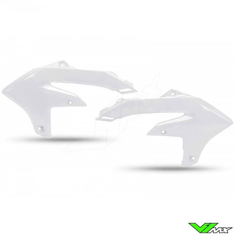 UFO Radiator Shrouds White - Yamaha YZF250 YZF450