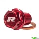 RFX Magnetische Olie Aftapplug Rood M8x35x1.25 - Honda CRF450R CRF450X