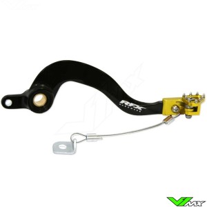 RFX Pro Brake Pedal Flexi Tip Black / Yellow - Suzuki RMZ250