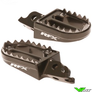 RFX Pro Footpegs Shark Teeth Hard Anodised - Honda CR125 CR250 CRF150R CRF250L CRF250R CRF450R