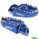 RFX Pro Footpegs Shark Teeth Blue - Husqvarna Husaberg Sherco