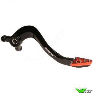 RFX Pro Brake Pedal Solid Tip Black / Orange - KTM 85SX