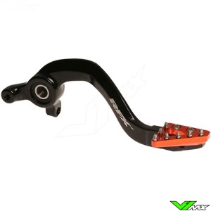 RFX Pro Brake Pedal Solid Tip Black / Orange - KTM 65SX
