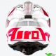 Airoh Aviator 3 Saber Motocross Helmet - Red / White