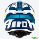 Airoh Aviator 3 Saber Motocross Helmet - Blue / Fluo Yellow / Matte