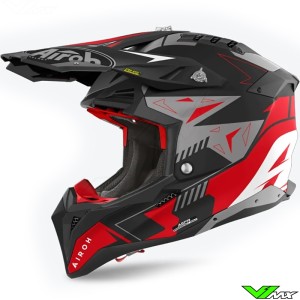 Airoh Aviator 3 Spin Motocross Helmet - Red / Matte