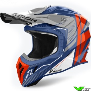 Airoh Aviator Ace 2 Engine Motocross Helmet - Cerulean