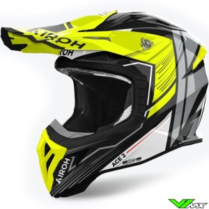 Airoh Aviator Ace 2 Engine Motocross Helmet - Fluo Yellow