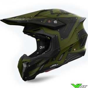 Airoh Twist 3.0 Military Motocross Helmet - Green / Matte