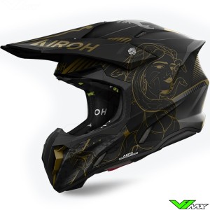 Airoh Twist 3.0 Titan Motocross Helmet - Black / Gold / Matte