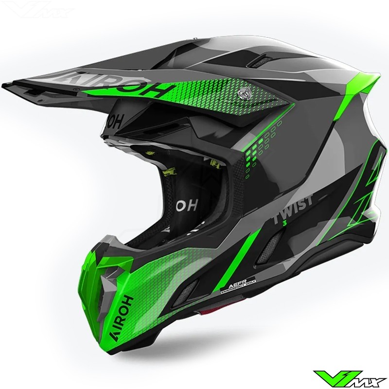 Airoh Twist 3.0 Shard Motocross Helmet - Green