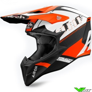 Airoh Wraaap Feel Motocross Helmet - Orange / Matte