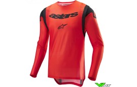 Alpinestars Supertech Limited Edition Ember Anaheim Cross Shirt - Fluo Rood / Fel Rood / Zwart
