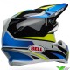 Bell Moto-9s Flex Pro Circuit 24 Crosshelm - Zwart / Blauw